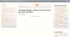 Desktop Screenshot of albert.carthage.edu